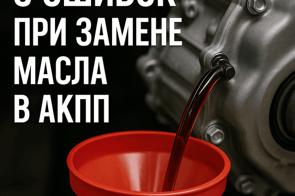 Замена масла в АКПП: 5 ошибок, которые могут привести к поломке